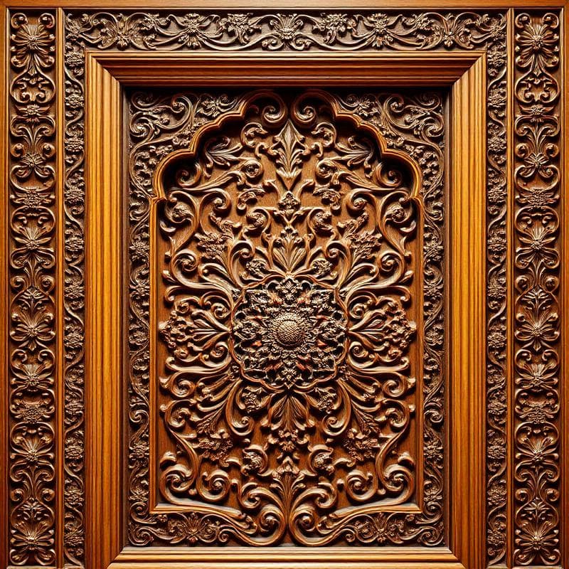 Ornate Teak Door